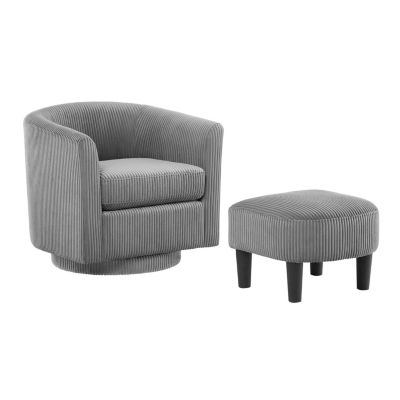  Cozy 360 Swivel Accent Chair with Ottoman Comfort and Style