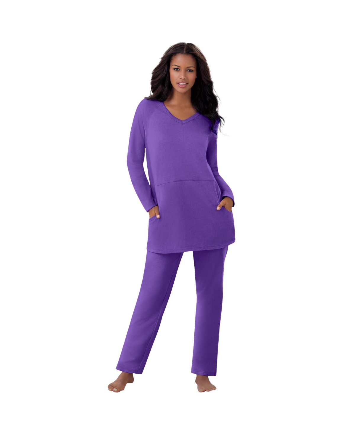 Plus Size 2-Piece Lounge Set - Evening blue