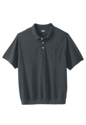 Big & Tall No Tuck Pocket Shrink-Less Cotton Polo Shirt