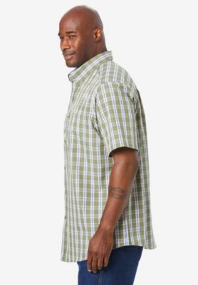 Big & Tall Short Sleeve Wrinkle-Free Sport Shirt