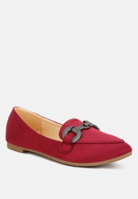 Womens Fembot Horsebit Detail Flexible Loafers