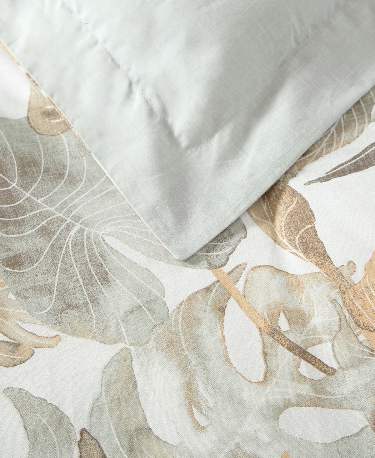 Tommy Bahama Home Raw Coast 5 Piece Comforter Set, King In Green,gold