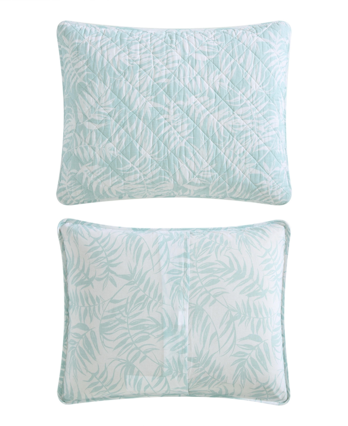 Tommy Bahama Home Art Of Palms Reversible 3 Piece Quilt Set, Full/queen In Blue Lagoon