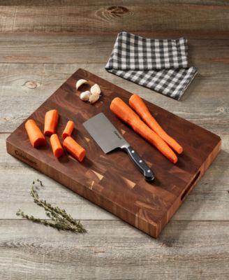 17" Reversible End-Grain Acacia Cutting Board