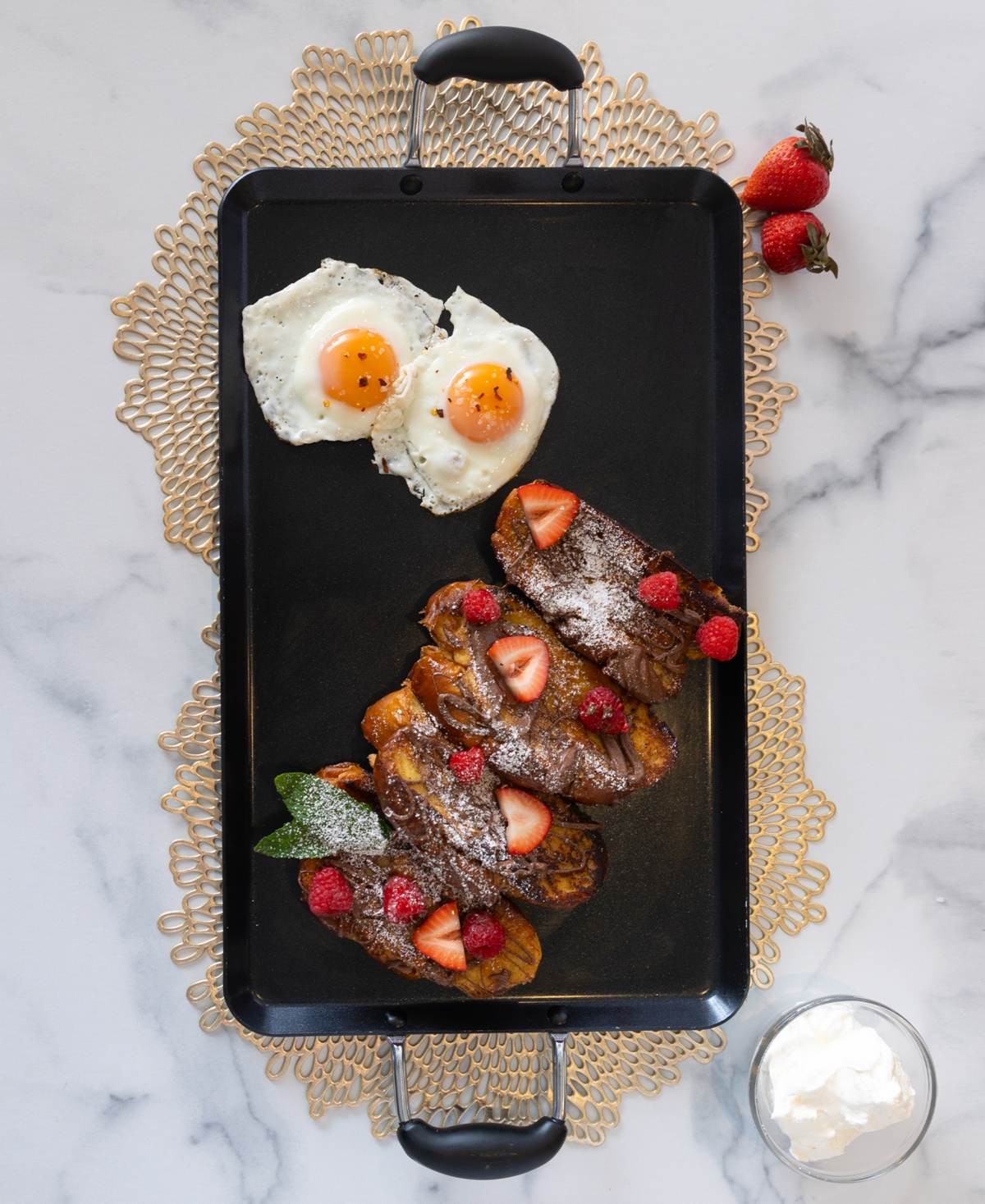 Sedona Kitchen Aluminum Nonstick 19" Double Burner Griddle In No Color