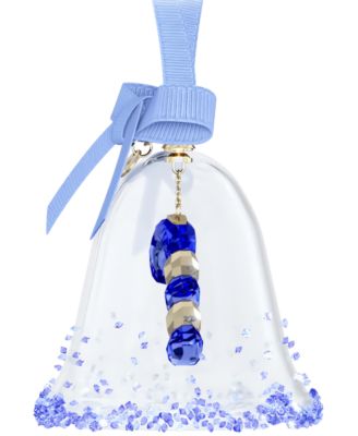 Crystal Bell Candy Cane Hanging Ornament