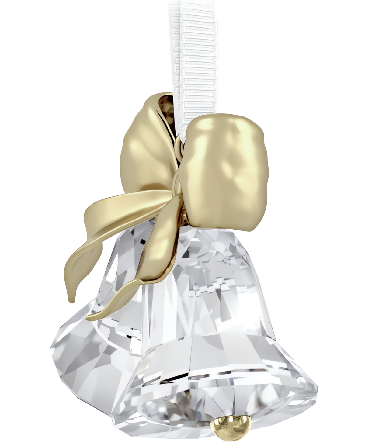Swarovski Gold-tone And Crystal Bell Ornament In No Color