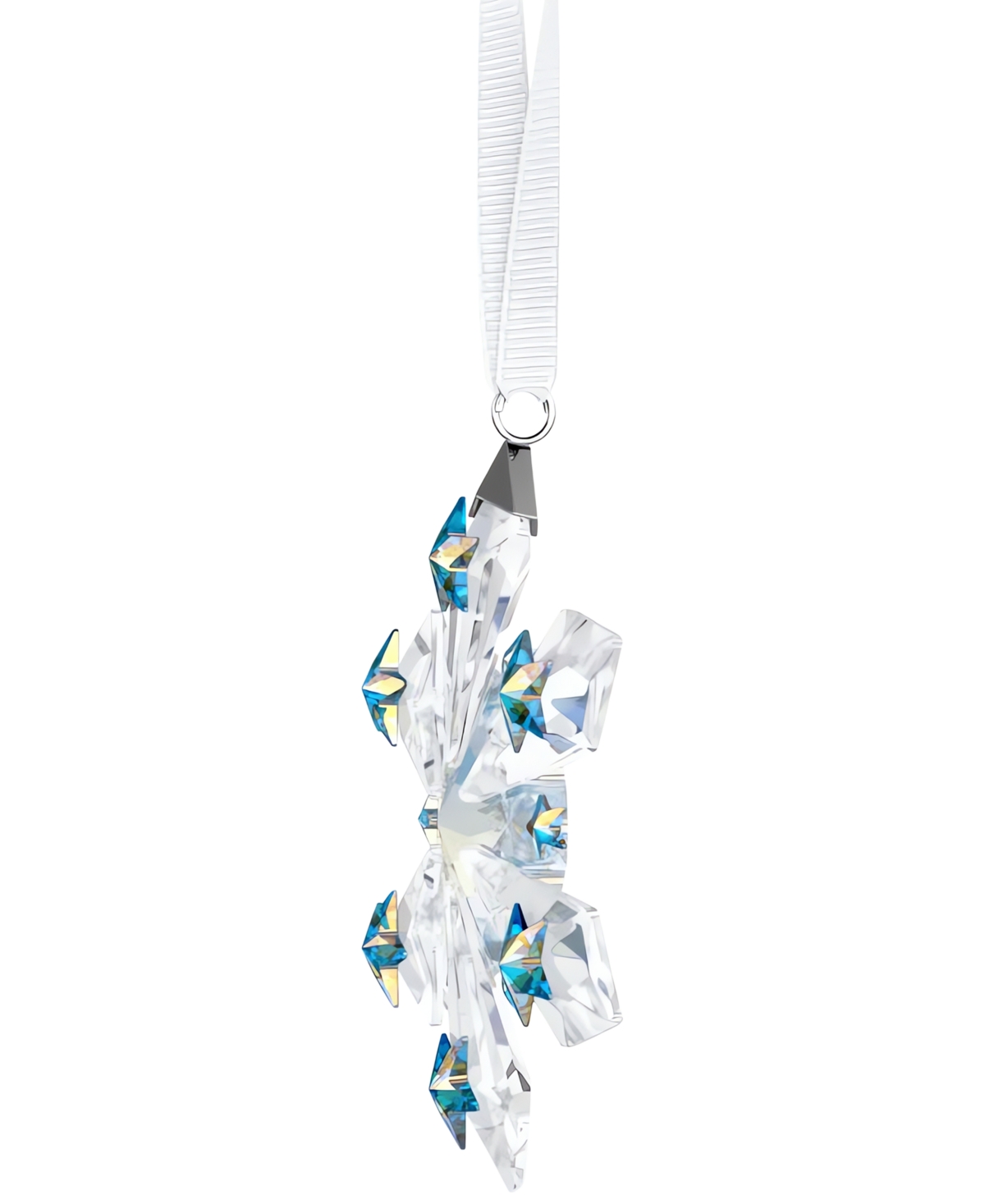Swarovski Metallic-accent Crystal Snowflake Ornament In No Color