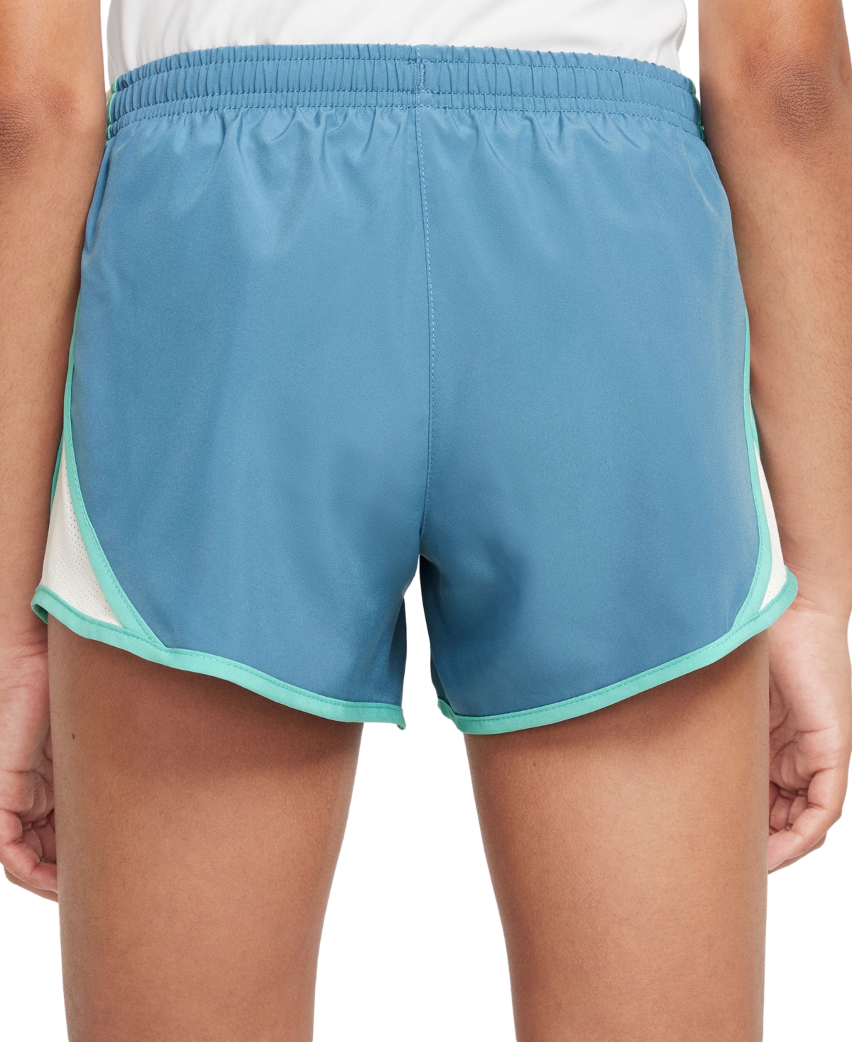 Nike Big Girls Tempo Dri-fit Running Shorts -green Frost/white