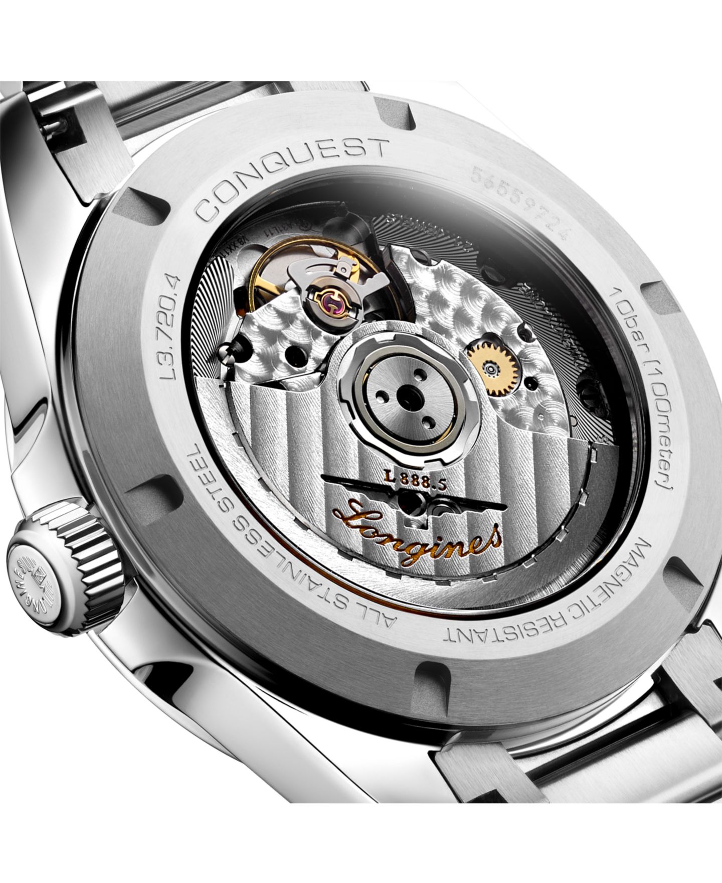 Мужские часы Longines Swiss Automatic Conquest Stainless Steel Bracelet Watch 38mm — фото 5