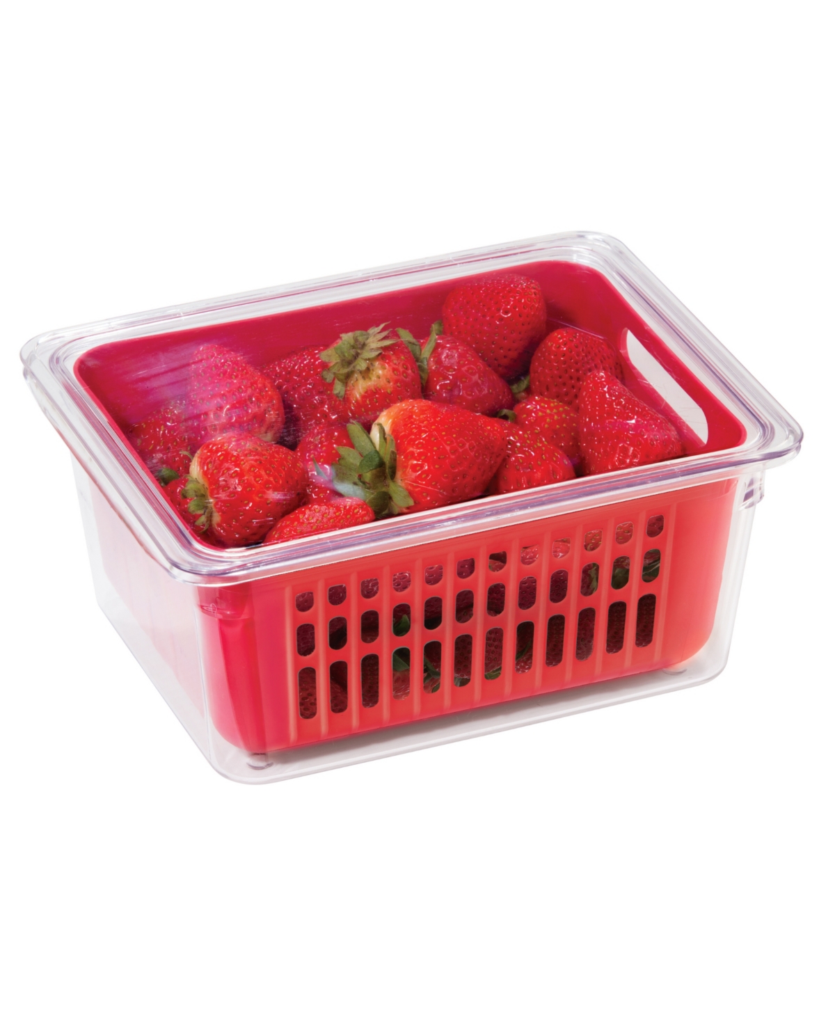 OGGI 8.75" X 6.75" X 3.75" BERRY CONTAINER FOR FRIDGE 