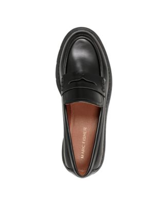 Women's Cube Lug Sole Penny Loafers