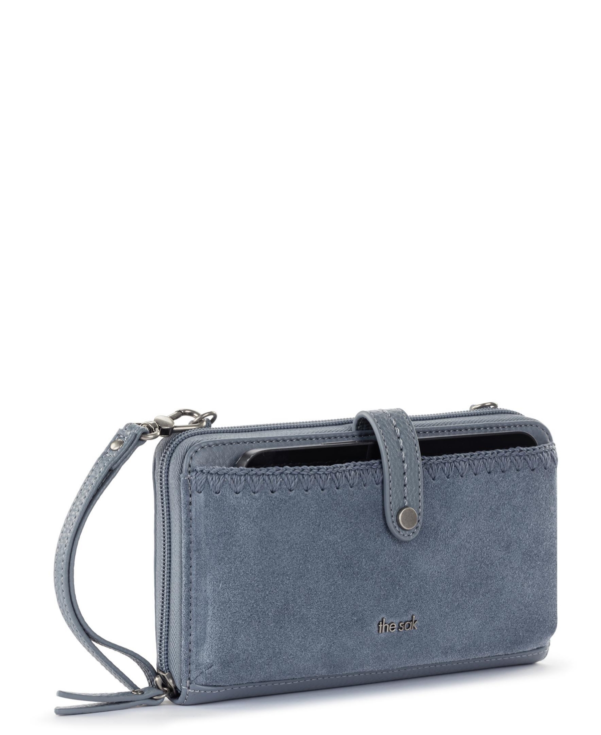 The Sak Iris Leather Convertible Crossbody Bag In Black Leaf Emboss 1