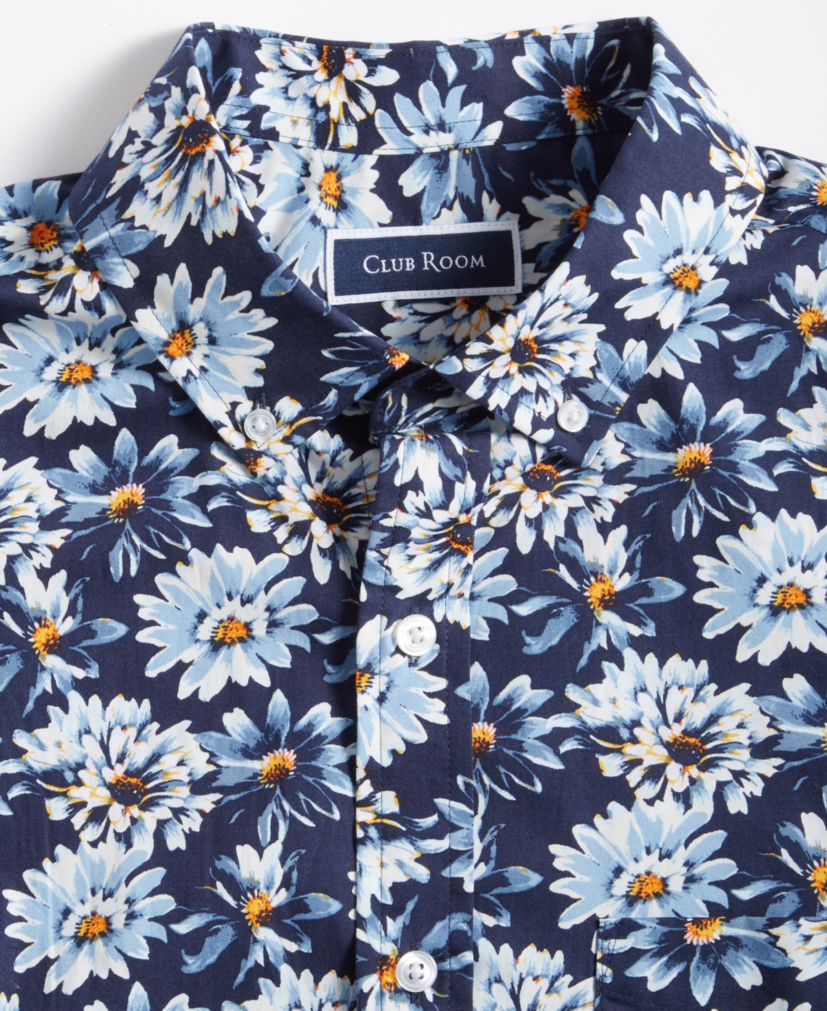 Club Room Men's Malaca Floral Poplin Shirt, Created for Macy's