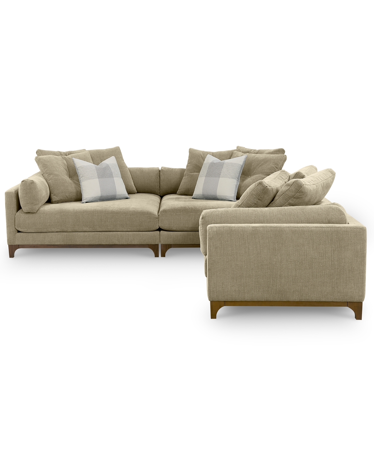 Closeout! Brendalyn 3-Pc. Modular Fabric Sectional Chaise & Sofa Set, Created for Macy's