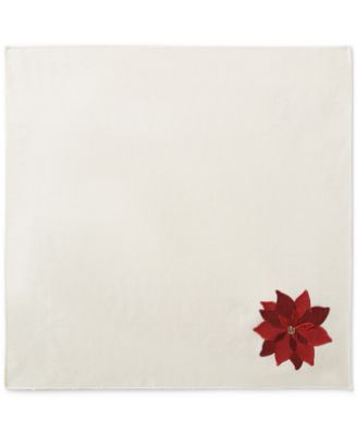 4-Pc. Poinsettia Fabric Napkins Set, 17" x 17"