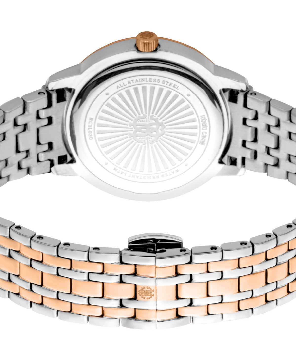 ROBERTO CAVALLI WOMEN'S QUARTZ TWO-TONE STAINLESS STEEL WATCH 32MM 