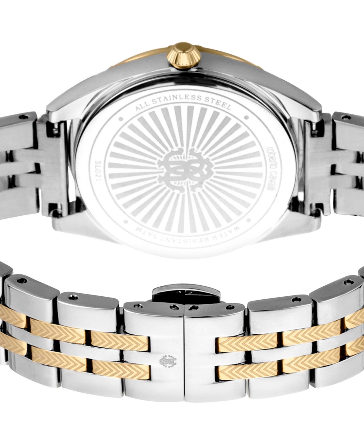 ROBERTO CAVALLI WOMEN'S QUARTZ TWO-TONE STAINLESS STEEL WATCH 34MM 