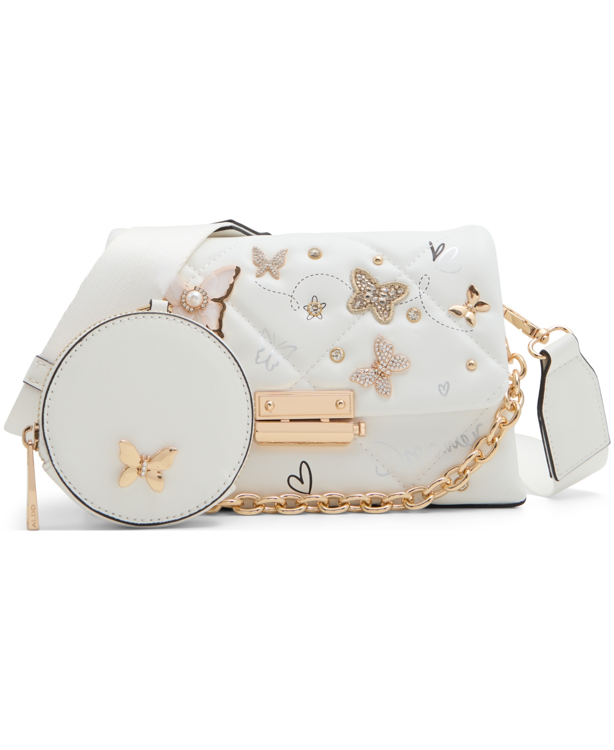 Camberlyyx Synthetic Small Crossbody Bag - White