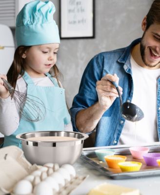 8-Quart Two-Tone Stainless Steel Mixing Bowl