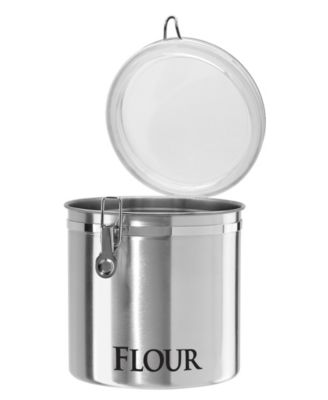 150 fl oz Jumbo Stainless Steel &amp;quot;Flour&amp;quot; Clamp Canister