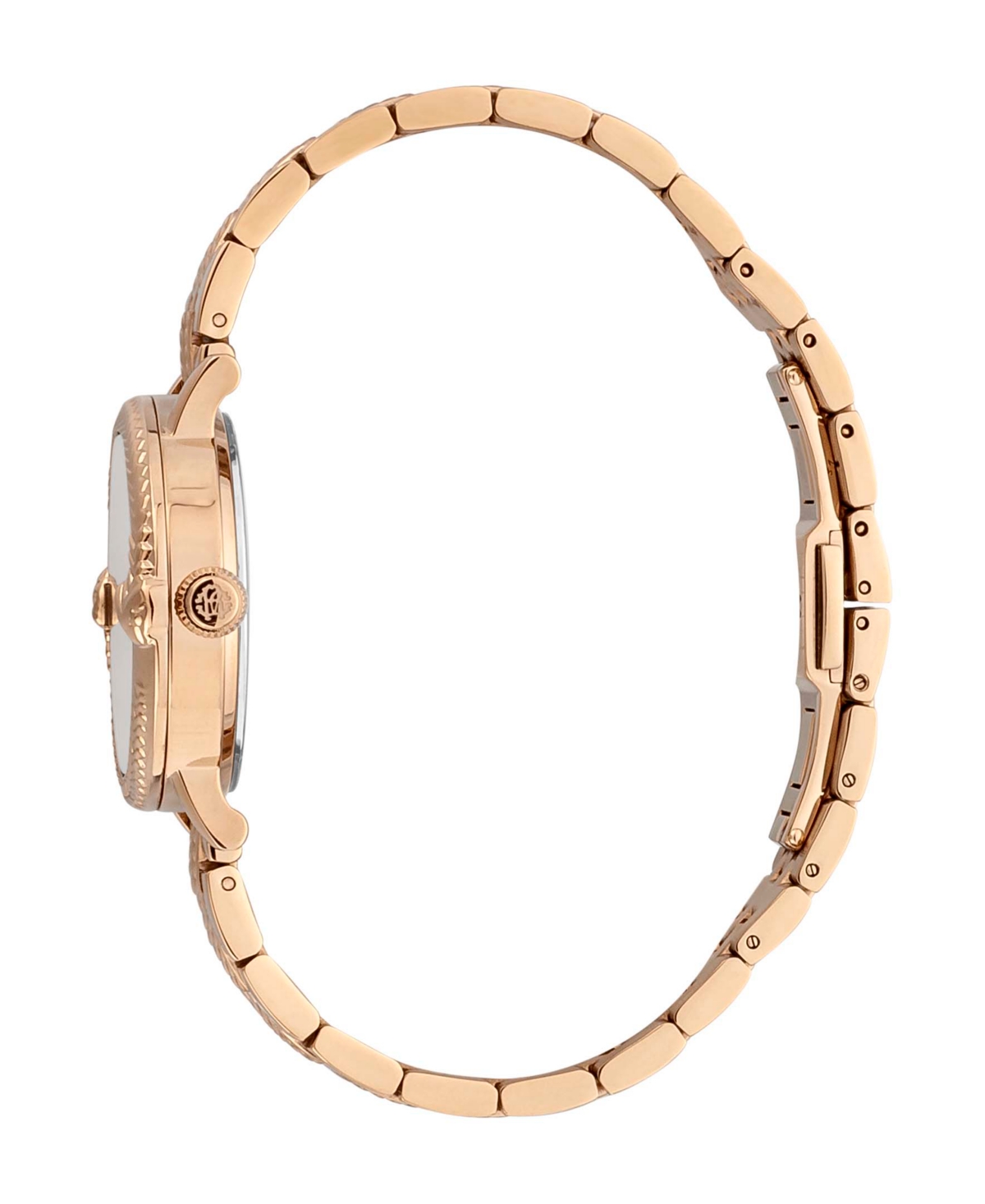 ROBERTO CAVALLI WOMEN'S QUARTZ ROSE-GOLD STAINLESS STEEL WATCH 30MM 