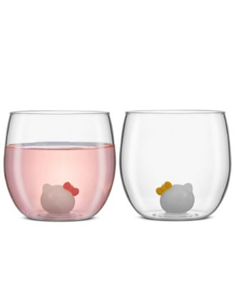 Sanrio&reg; Hello Kitty&reg; Stemless Short Glasses, Set of 2