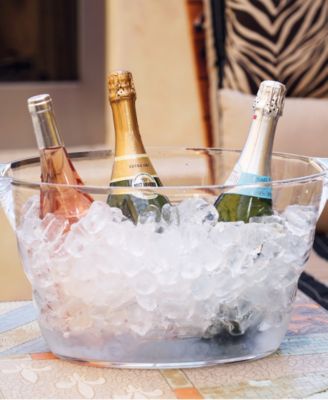 18.5" x 11" Acrylic Oval Party Tub