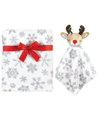 Girls Plush Blanket with Security Blanket