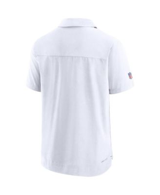 Men's White Washington Commanders Sideline Lockup Performance Polo