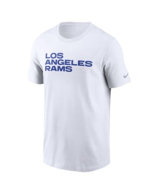 Men's White Los Angeles Rams Primetime Wordmark Essential T-Shirt