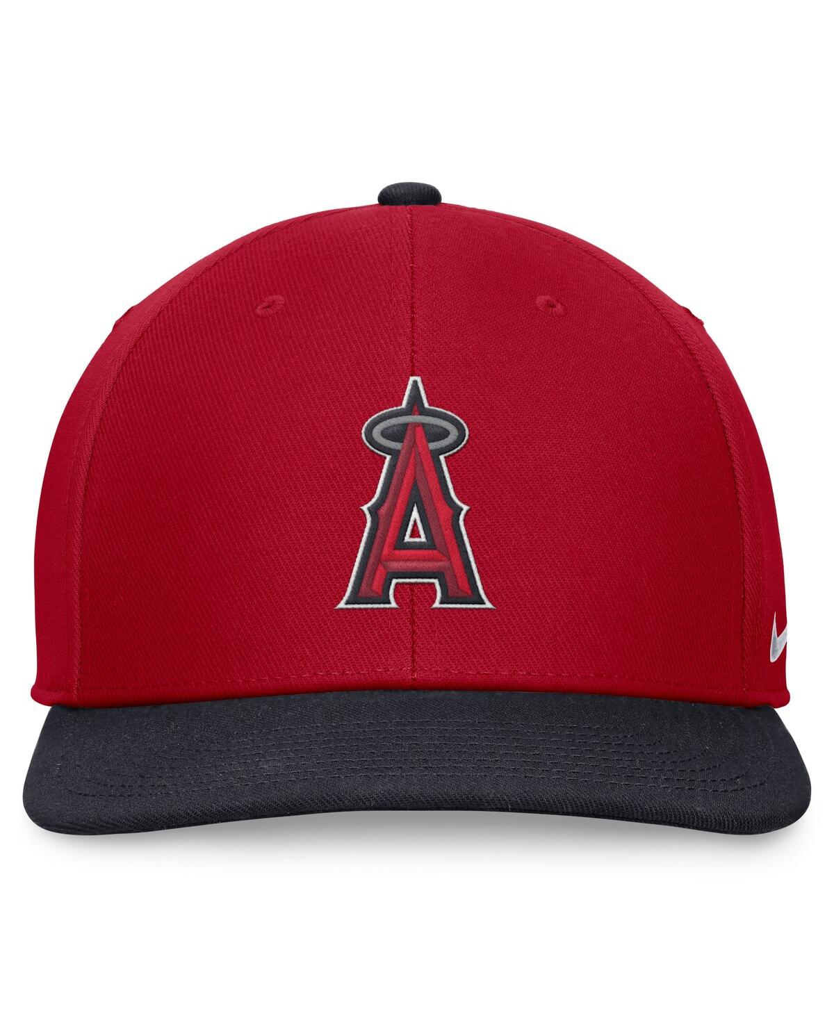 Nike Men's Red/navy Los Angeles Angels Evergreen Two-tone Snapback Hat In Red,navy