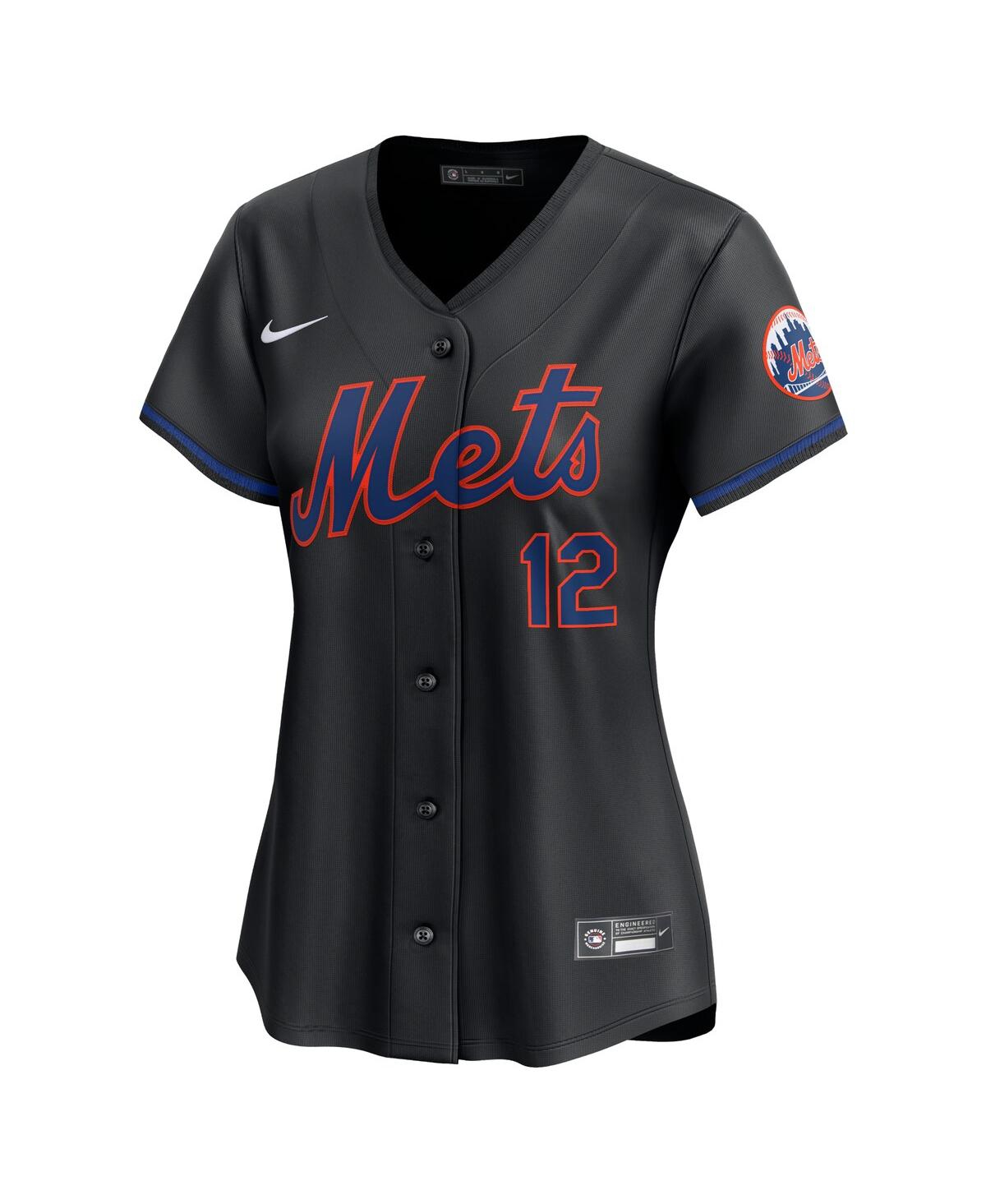 Nike Women's Francisco LindorNew York Mets Alternate Limited Player Jersey - Black