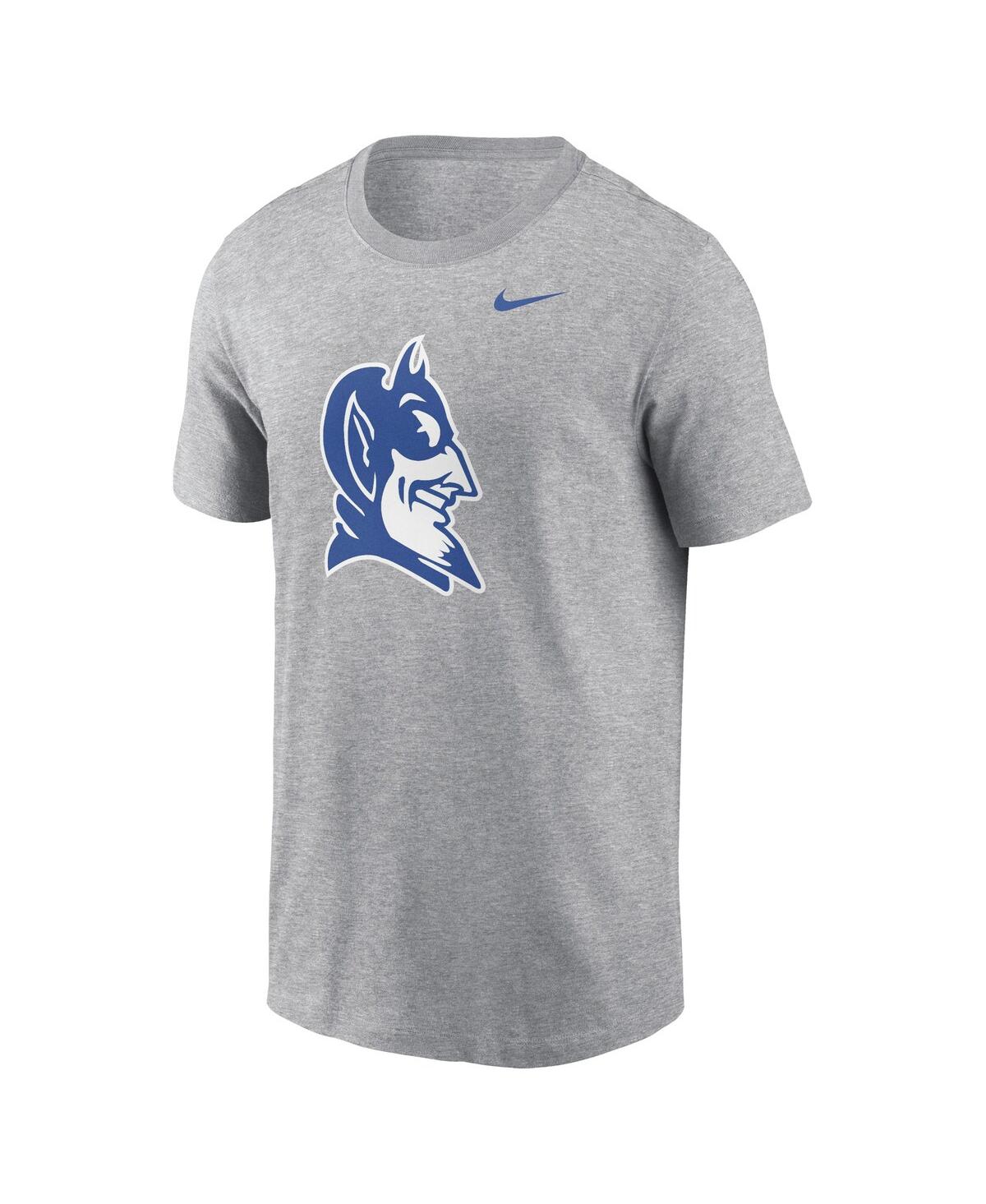 Nike Duke Blue Devils Primetime Evergreen Alternate Logo  Men's College T-shirt In Heather Gray
