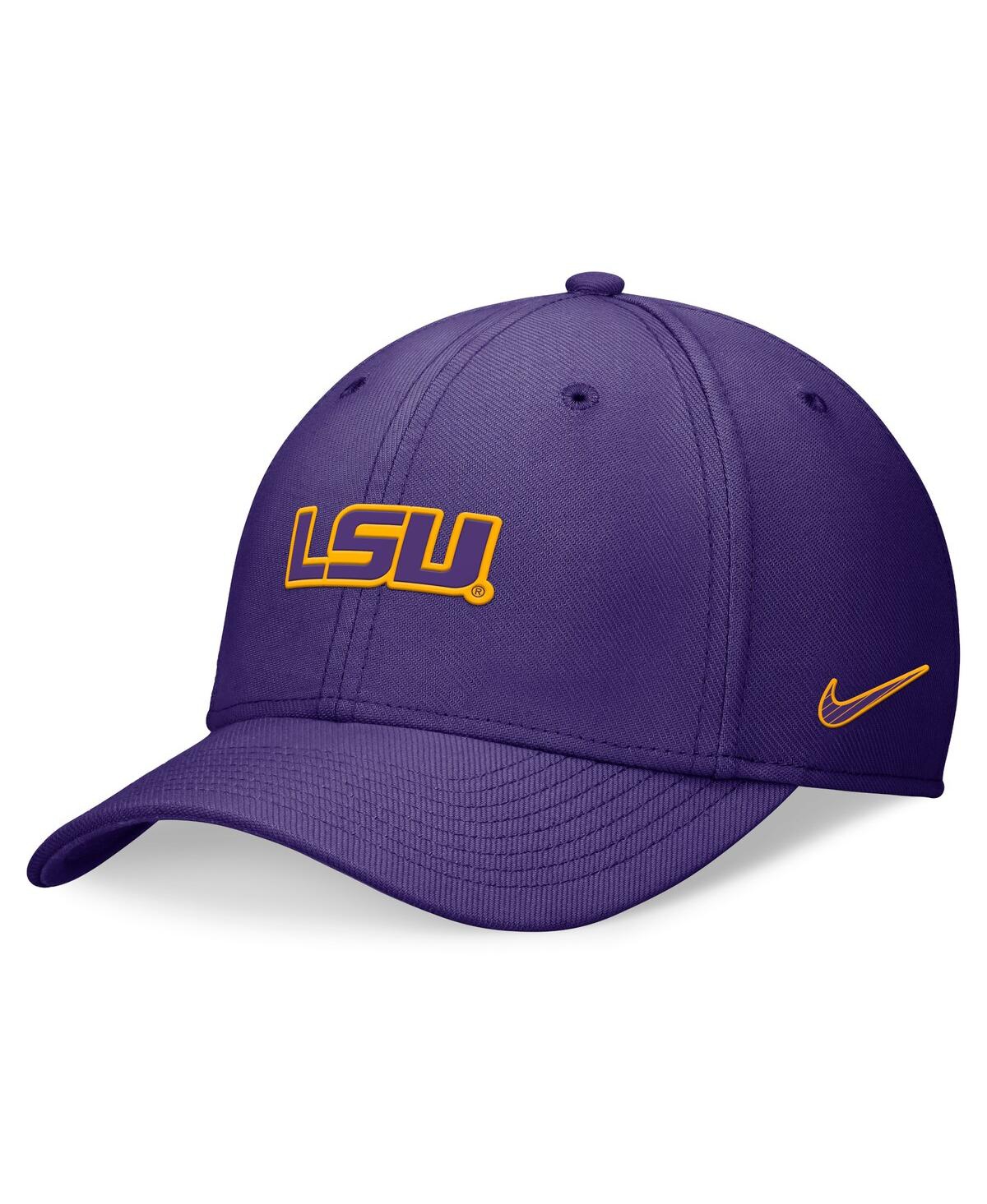 Men's and Women's Purple Lsu Tigers 2024 Sideline Swoosh Flex Hat - Purple