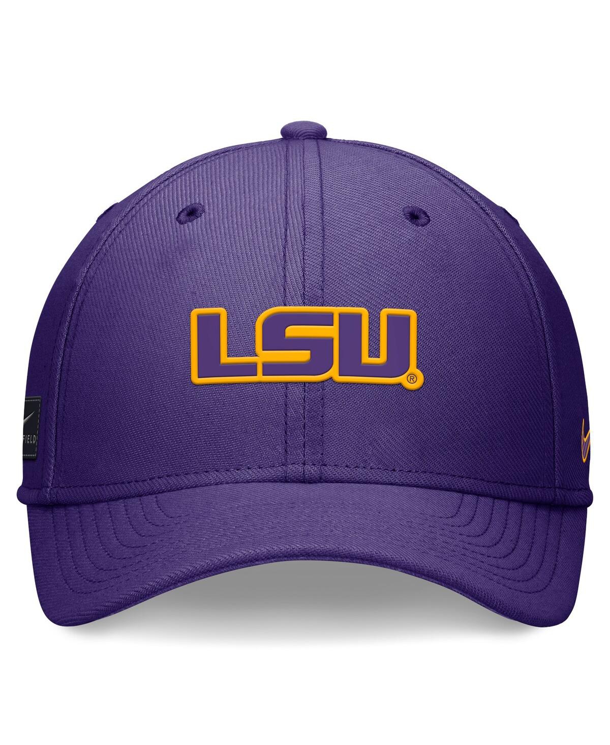 Nike Men's And Women's Purple Lsu Tigers 2024 Sideline Swoosh Flex Hat In Purple
