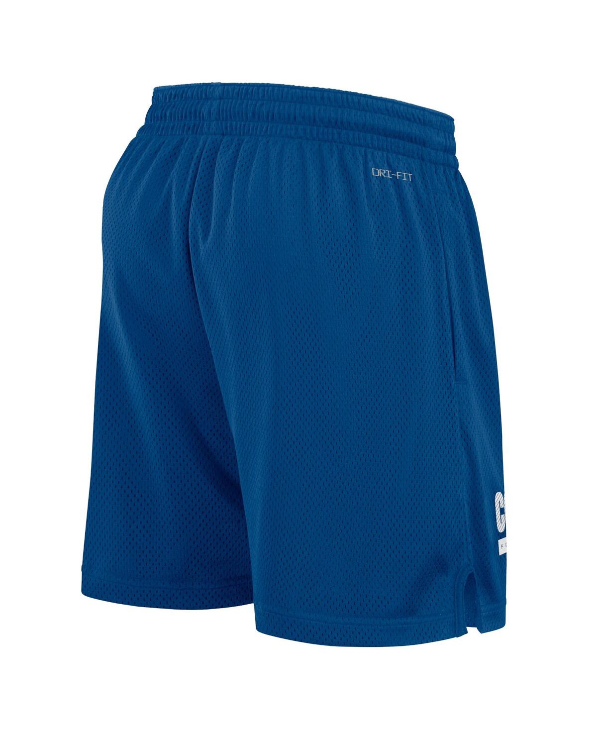 Nike Men'sIndianapolis Colts 2024 Sideline Performance Mesh Shorts - Royal, White