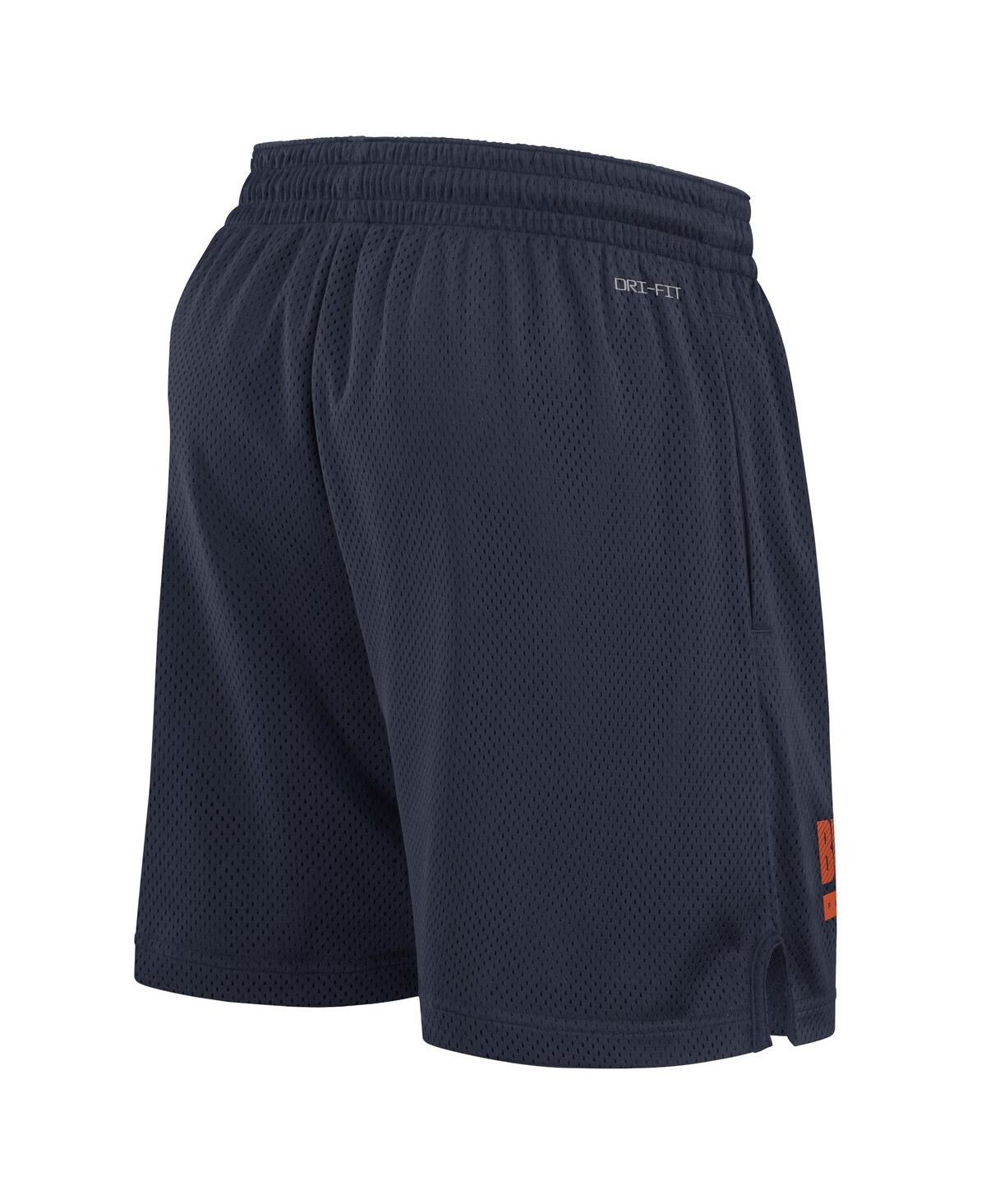 Nike Men'sChicago Bears 2024 Sideline Performance Mesh Shorts - Navy, Orange