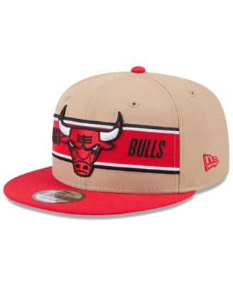 New Era Men's Tan/Red Chicago Bulls 2024 NBA Draft 9FIFTY Snapback