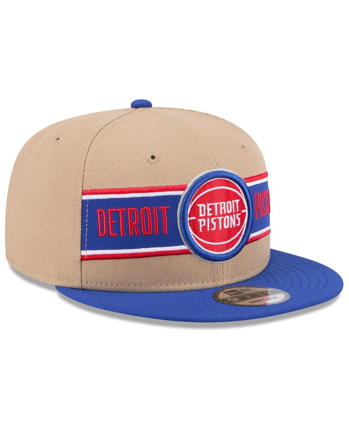 New Era Men'sBlue Detroit Pistons 2024 Nba Draft 9FIFTY Snapback Hat - Tan, Blue