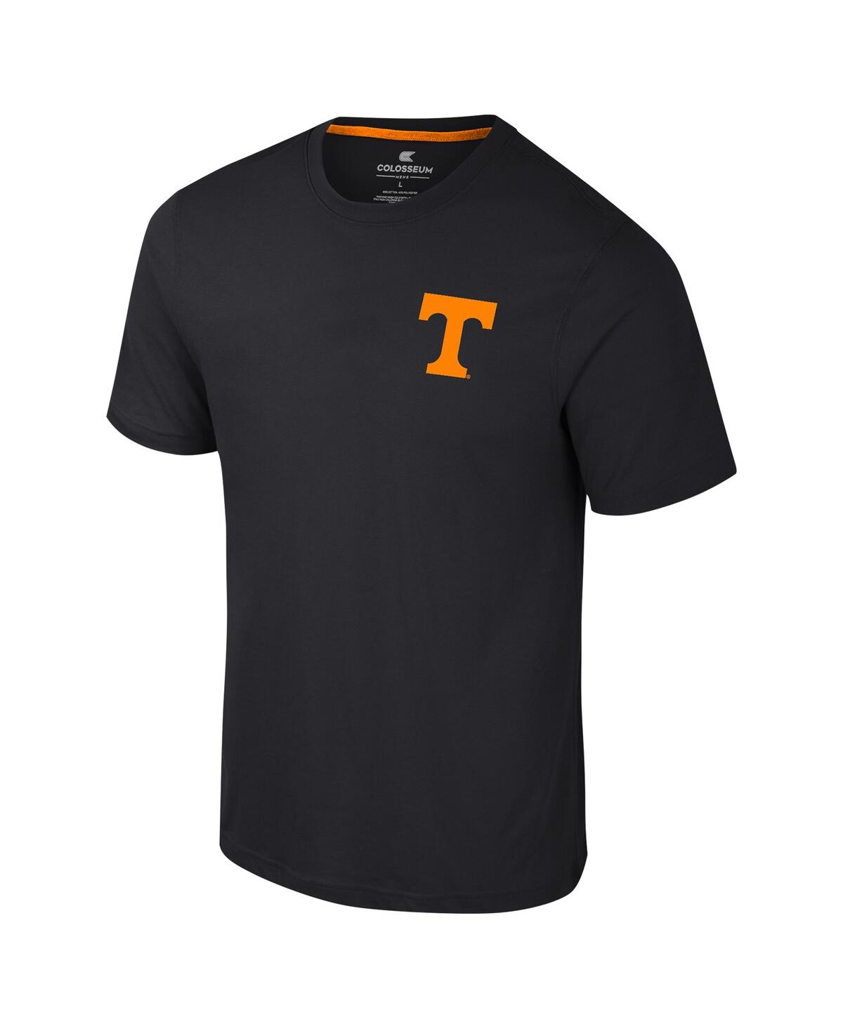 Colosseum Men's Ohio State Buckeyes Logo Lockup 2-hit Active Blend T-shirt In Black