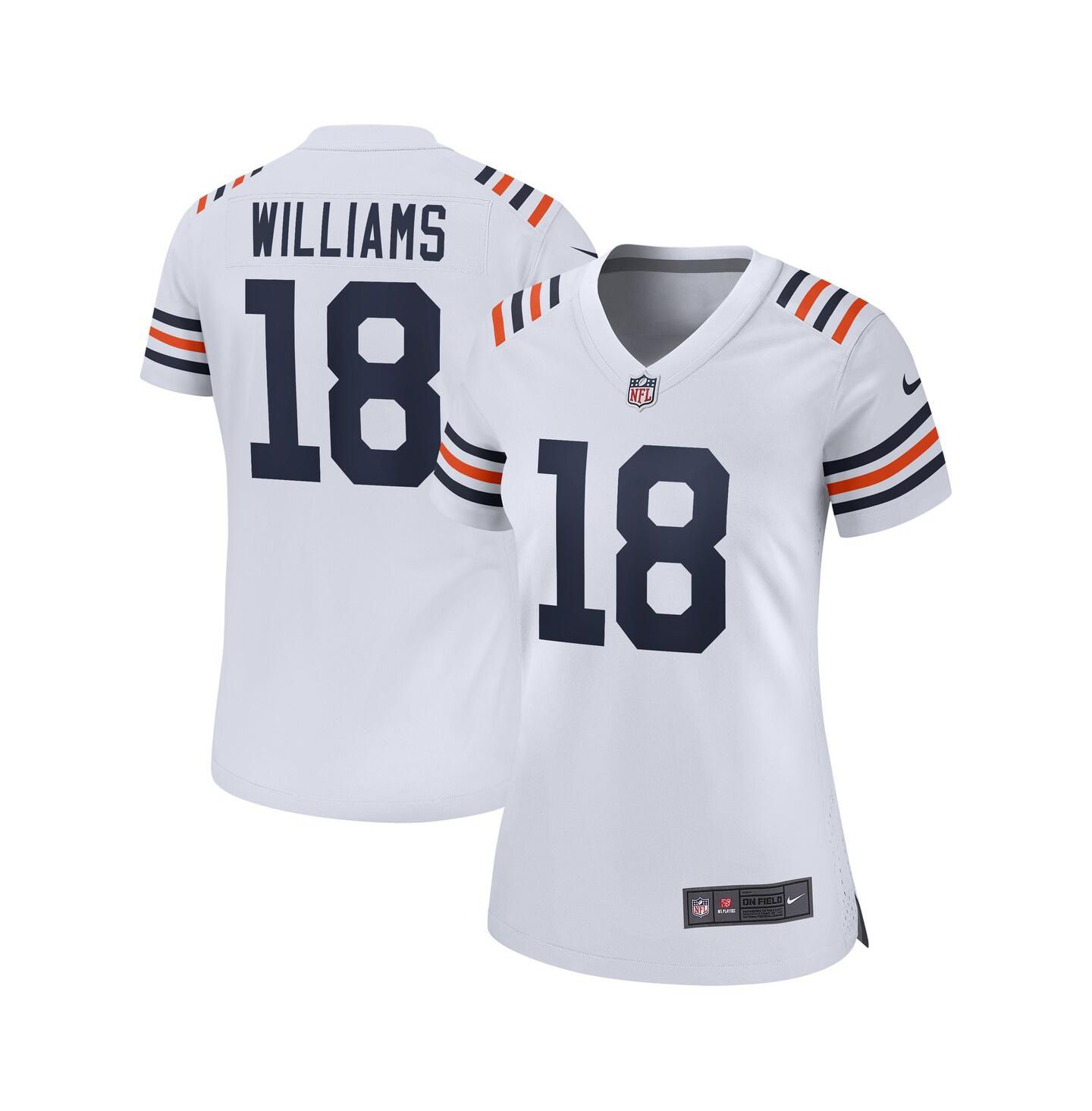 Женское джерси Nike Caleb Williams Chicago Bears 2024 NFL Draft First Round Pick Game, цвет: Белый — фото 1