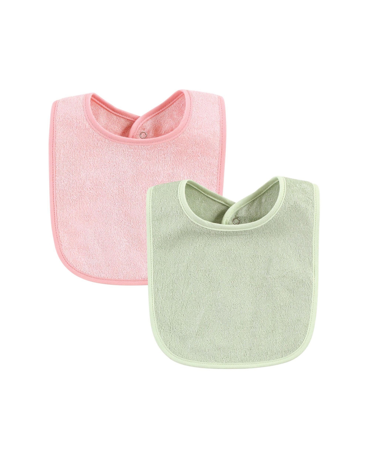 Hudson Baby Infant Girls Rayon from Bamboo Bib with Waterproof Lining 10pk, Pink One Size