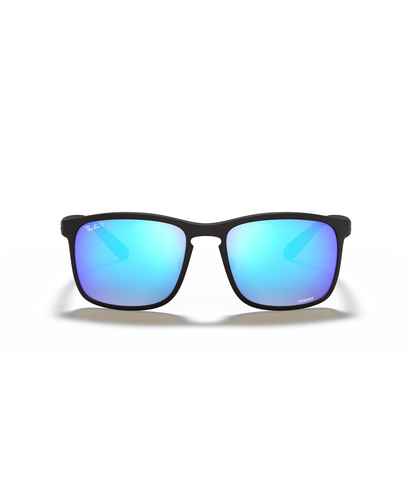 Женские солнцезащитные очки Ray-Ban Polarized Sunglasses, RB4264 Chromance, цвет: Чёрный матовый / Синий — фото 3