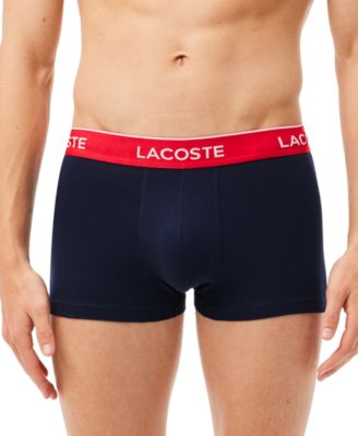 Men's 3-Pack Cotton Stretch Color Waistband Trunks