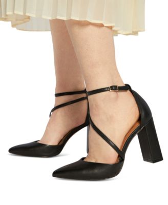 Women's Milley Two-Piece Strappy Pointed-Toe Pumps