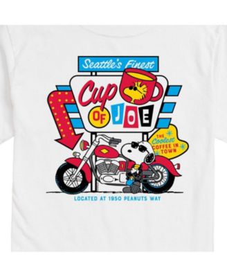 Hybrid Apparel Peanuts Coffee Mens Short Sleeve Tee