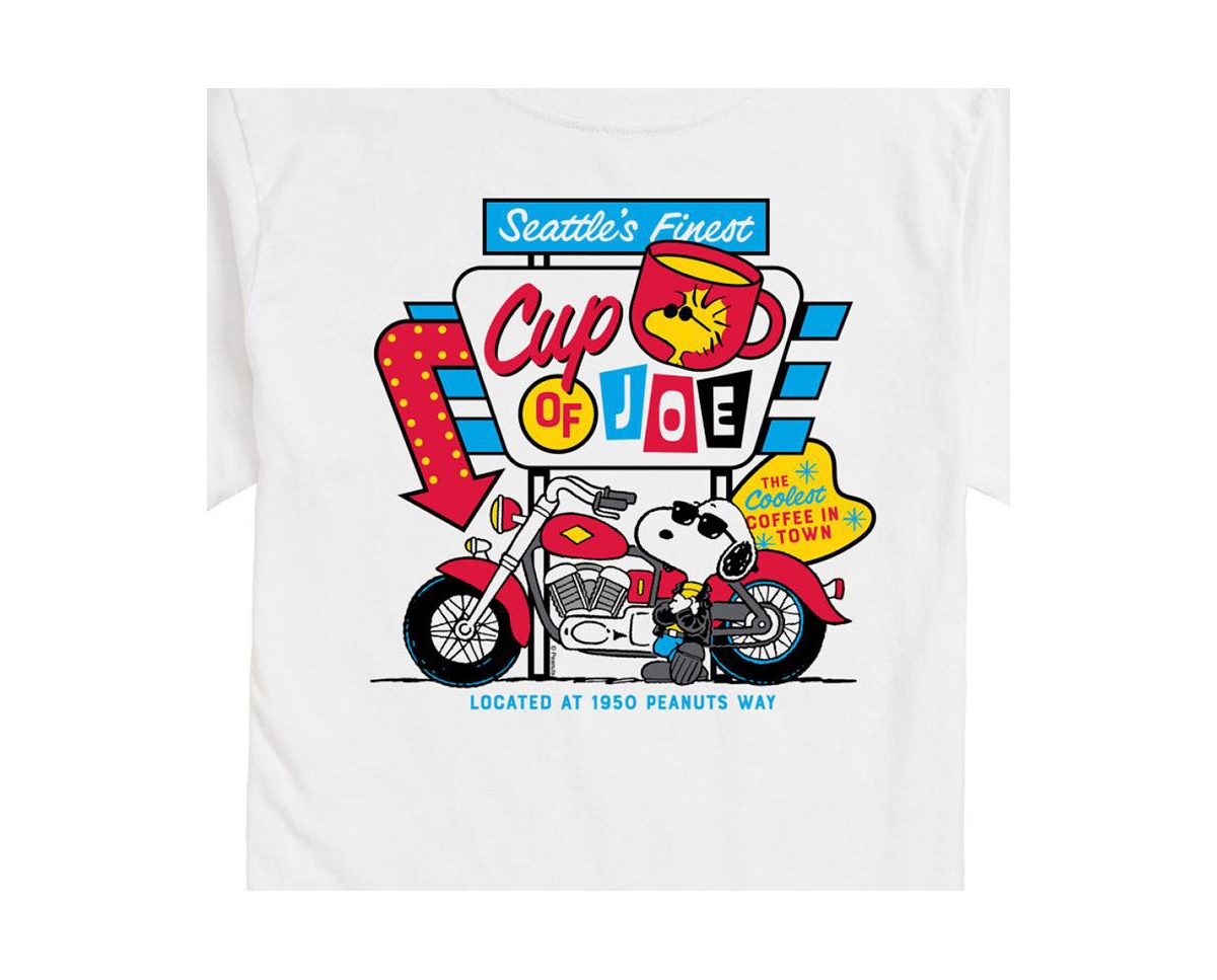 Hybrid Apparel Peanuts Coffee Mens Short Sleeve Tee