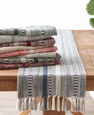 Braided Stripe Table Runner, 15x108 Inches