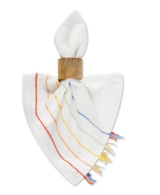 Stripe Tassel Napkin Set of 4